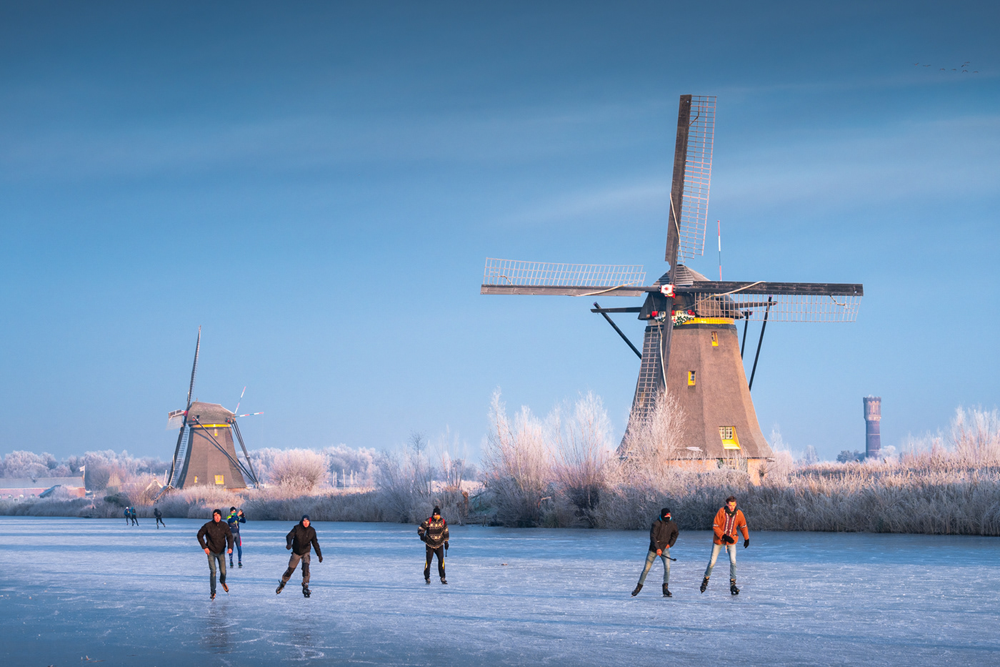 dutch ice skating Skating The Netherlands windmills winter