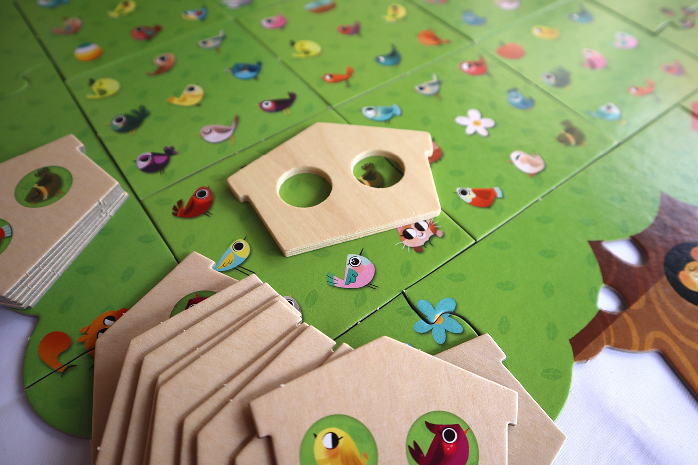 birds board game Character design  children cute ILLUSTRATION  ilustracion juego de mesa juego infantil lapendeja