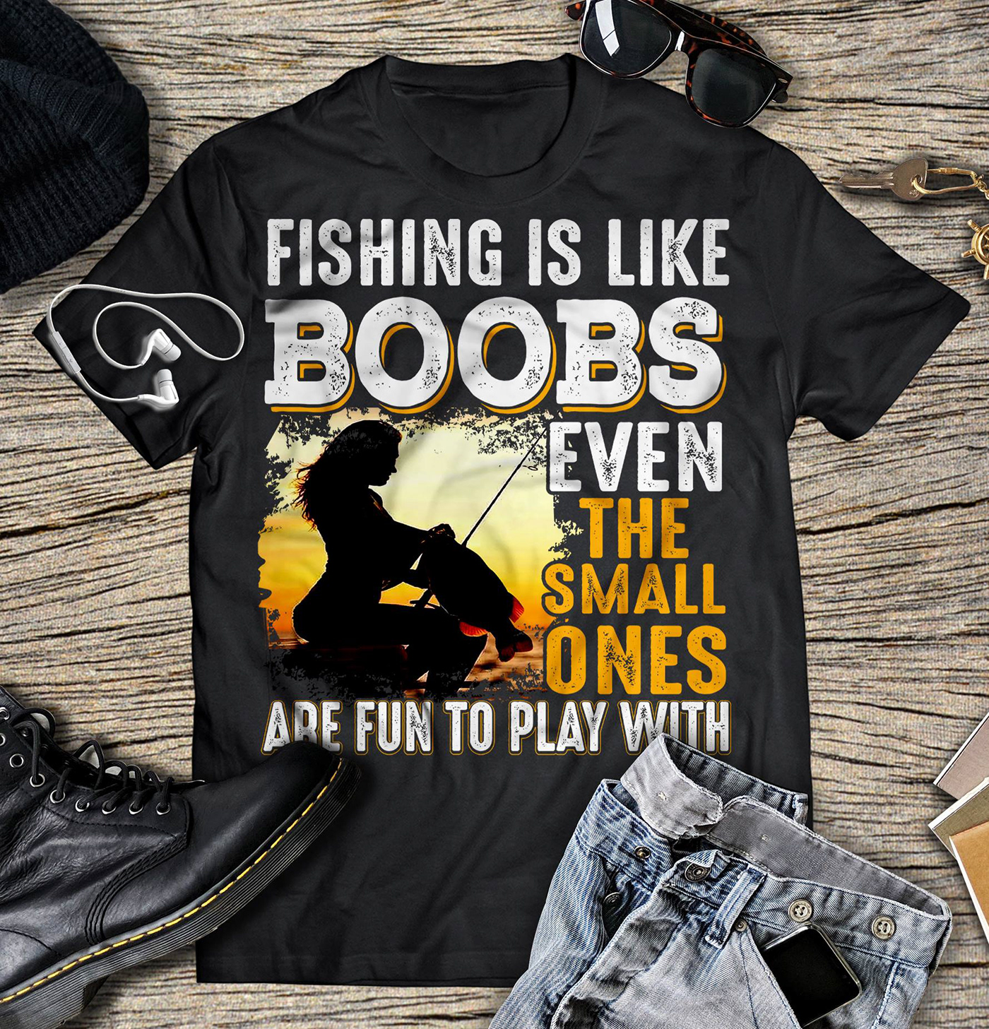 Fashion  fish fishing girls t shirt HOOK FISHING LOVER sea T Shirt t shirt design typography  