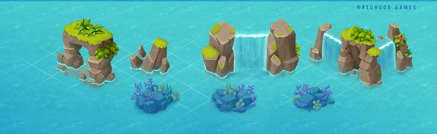 2D art gameart Isometric mobile mobilegame Township weed worldbuilding