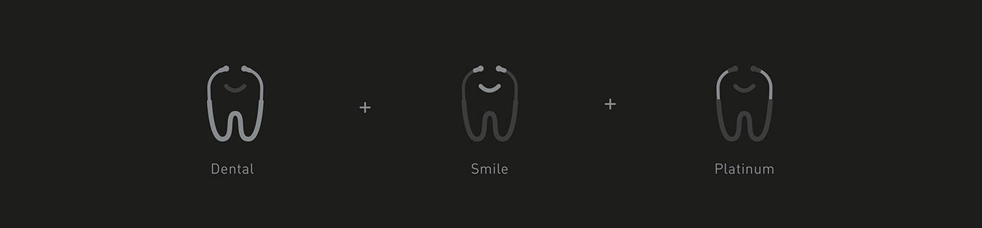 branding  clean dental dentist logo medical minimal pastel smile teeth