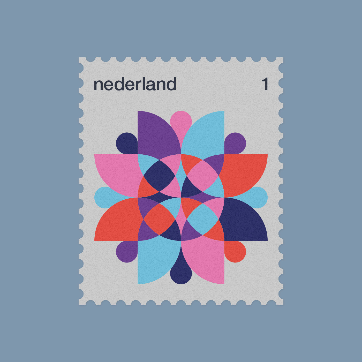 dutch geometric minimal netherland stamp stamps