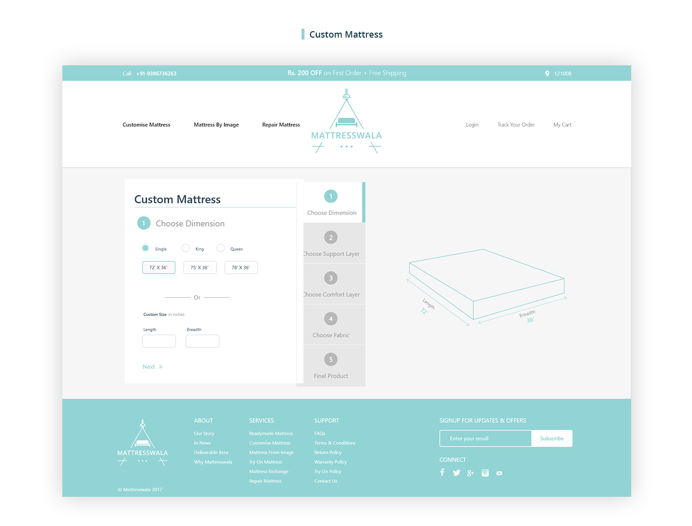 Case Study mattress ux interaction Service design ios android Web mobile adobeawards