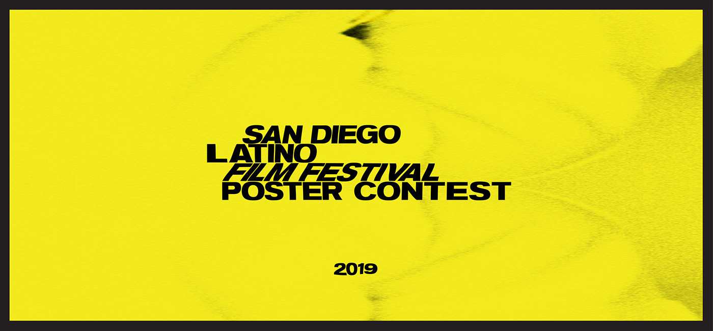 posters type sans serif yellow black bold latino film festival