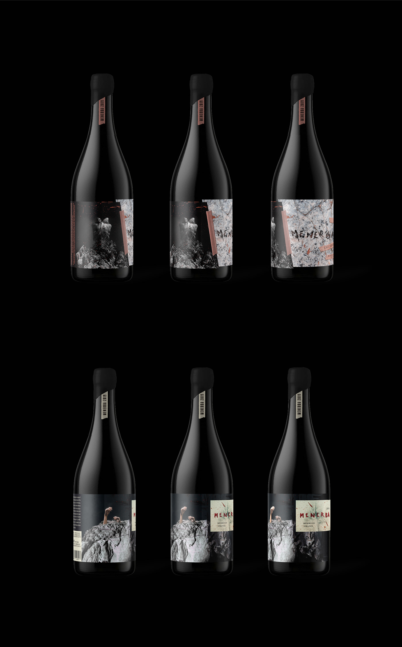france Label label wine menerba minerva package Packaging vino wine