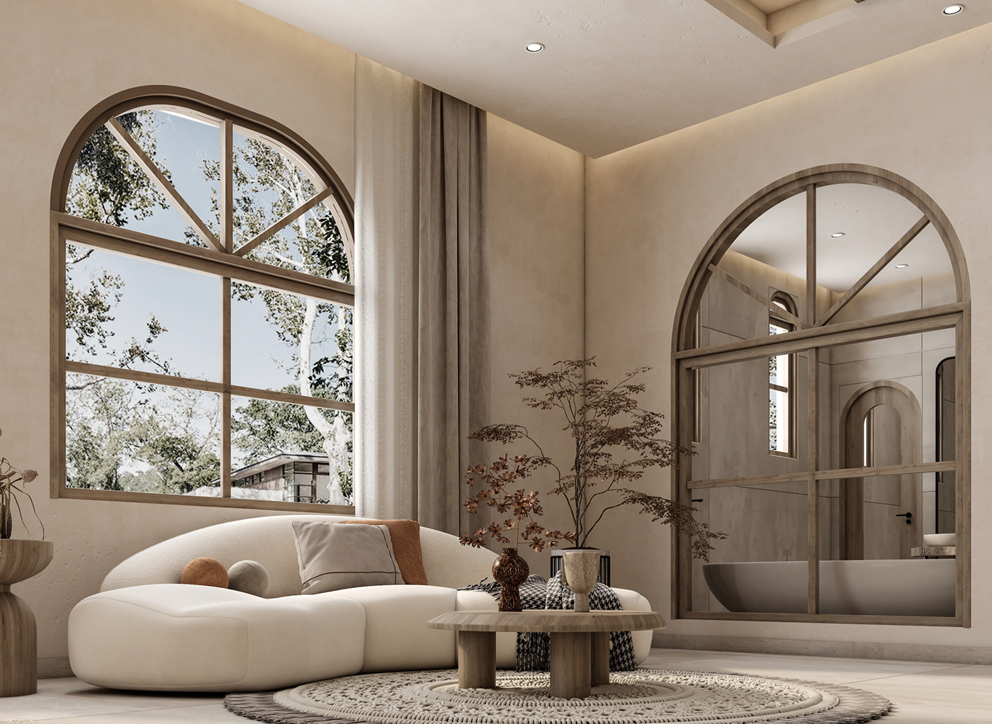 master bedroom interior design  3ds max vray Render 3dmodeling skandinavian light shadow