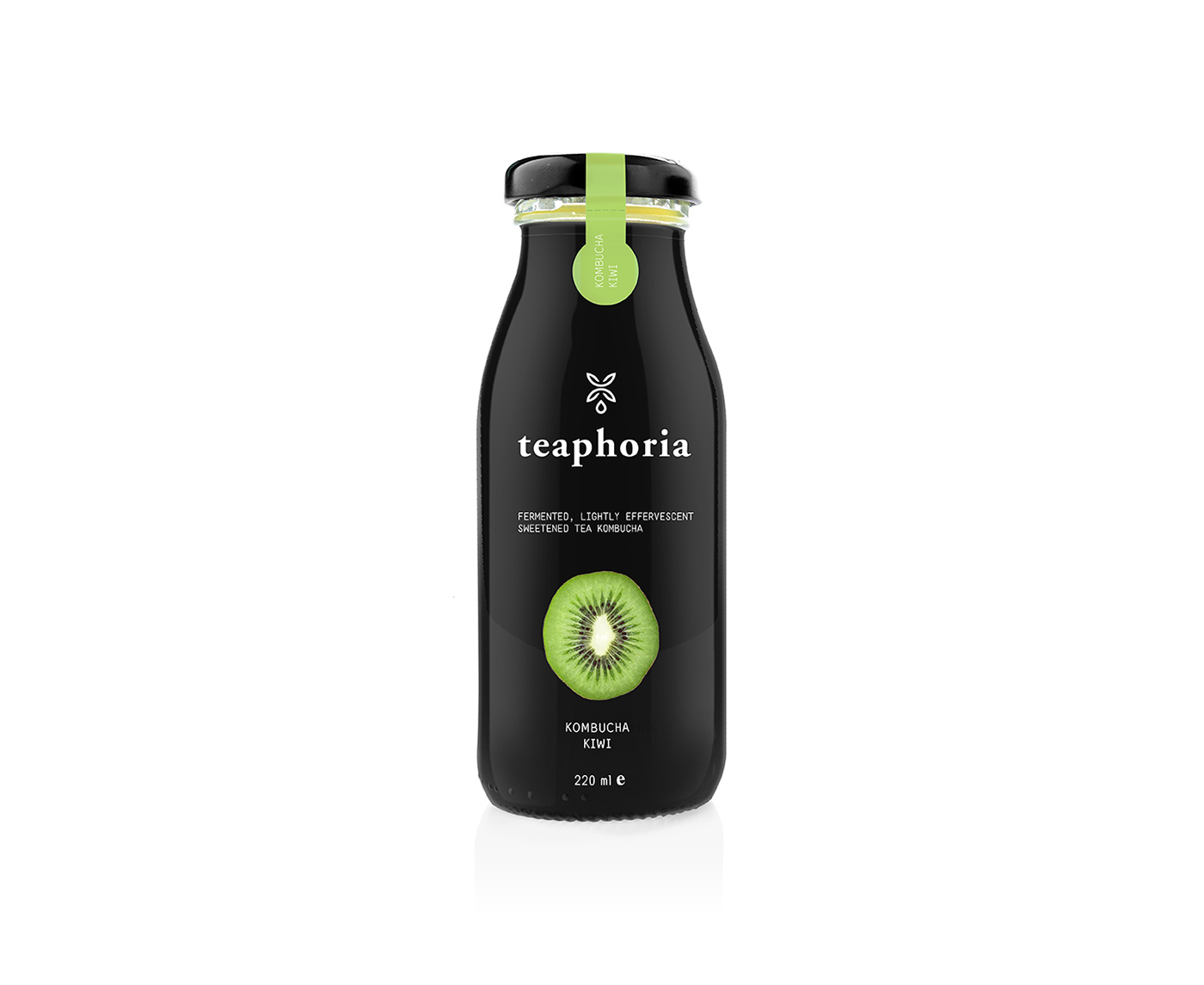 fruits exotic bottle tea juice kombucha Logotype