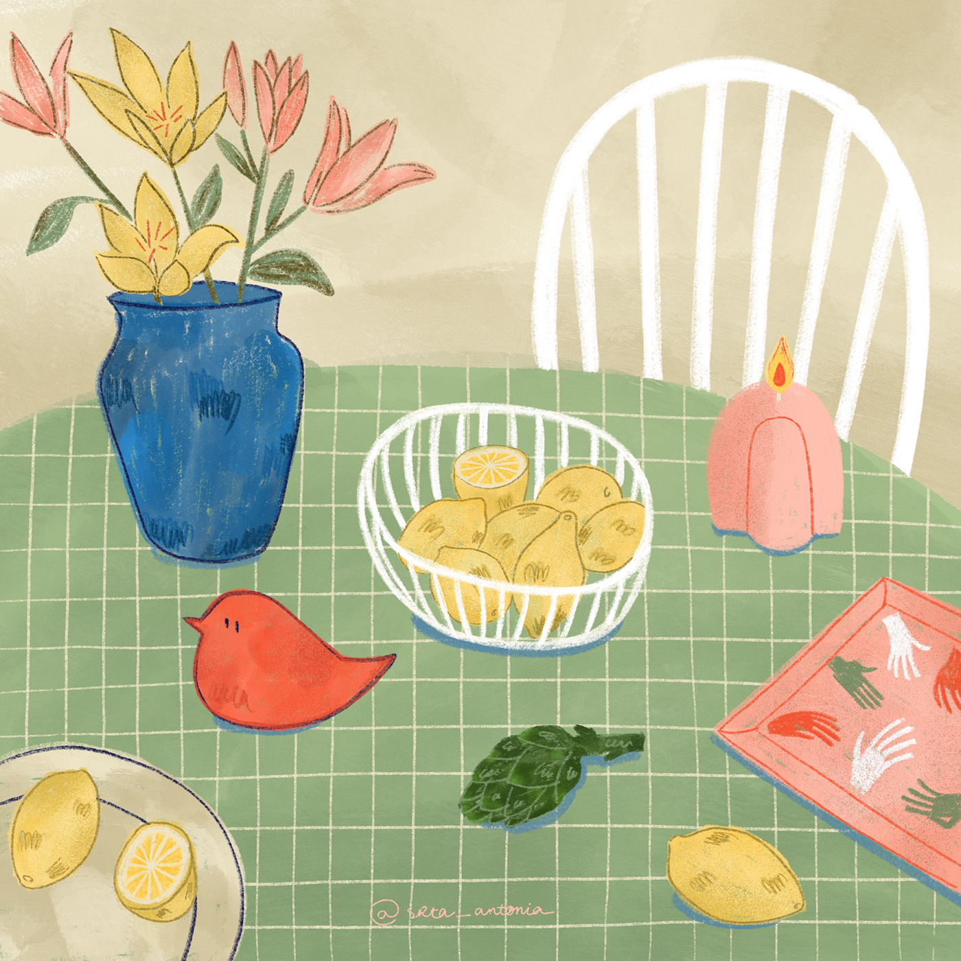 Digital Art  digital illustration Drawing  Food  ILLUSTRATION  Procreate still life