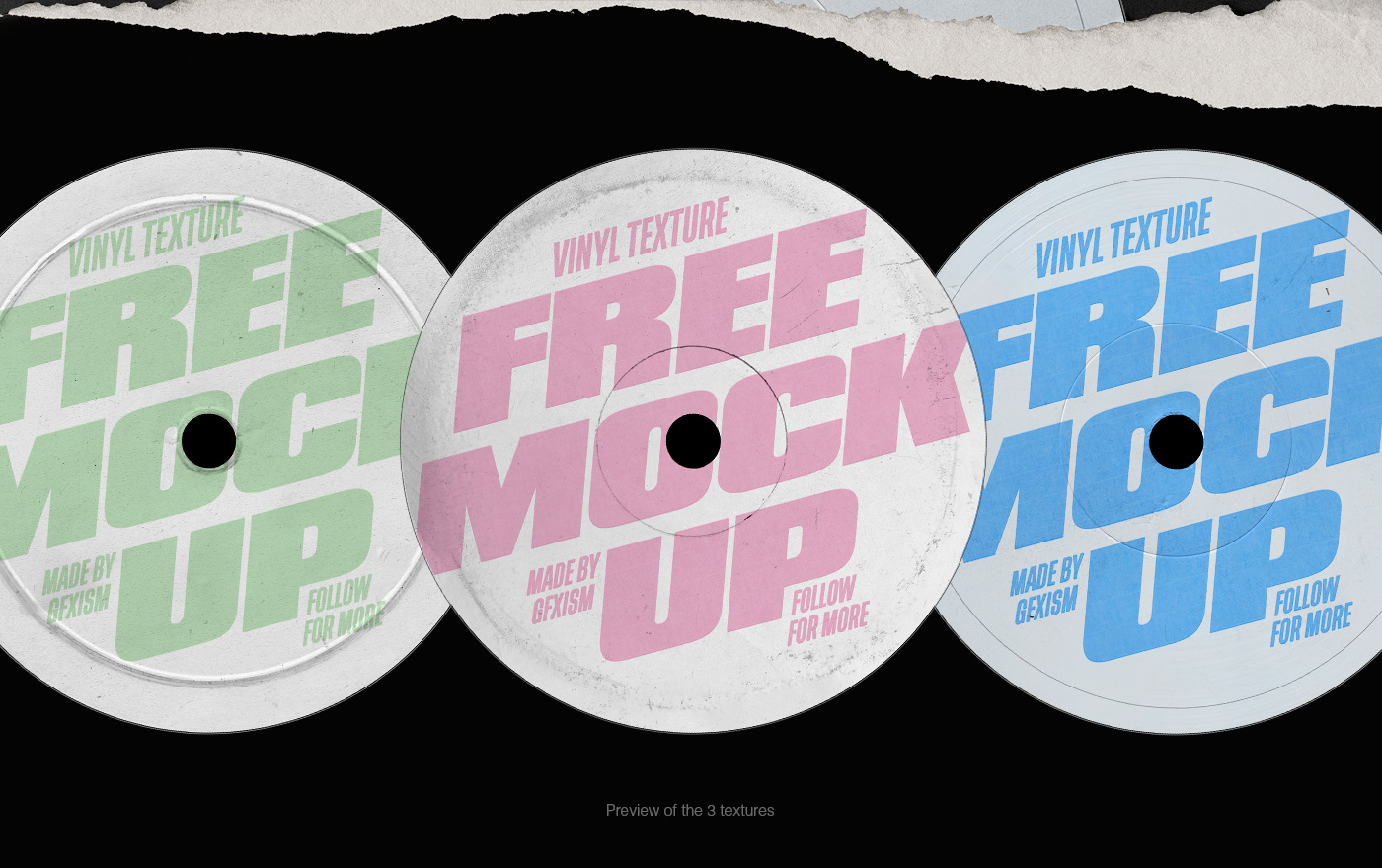 Mockup vinyl design graphic design  freemockup FREEPSD freebie