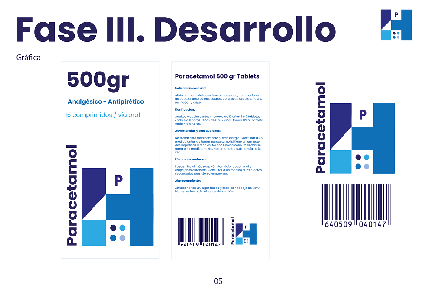 medicina diseño gráfico estilo suizo simplicity blue Logo Design visual identity Packaging