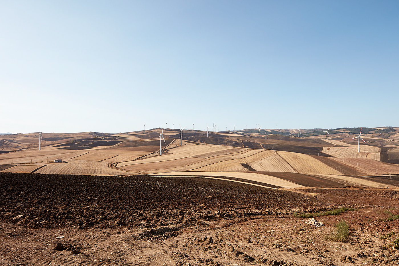 Landscape turbines wind green puglia Italy energy power eolico energia