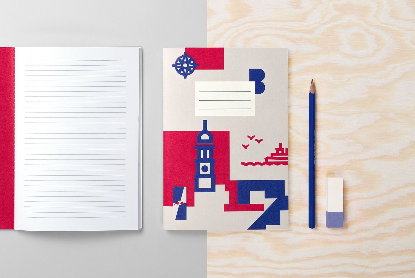 Red Bull conference hamburg notebook Cityguide Speicherstadt graphic design  identity maritime