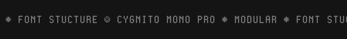 atk studio cygnito cygnito mono cygnito mono pro modular modular font monospaced Pro Version radinal riki tech font