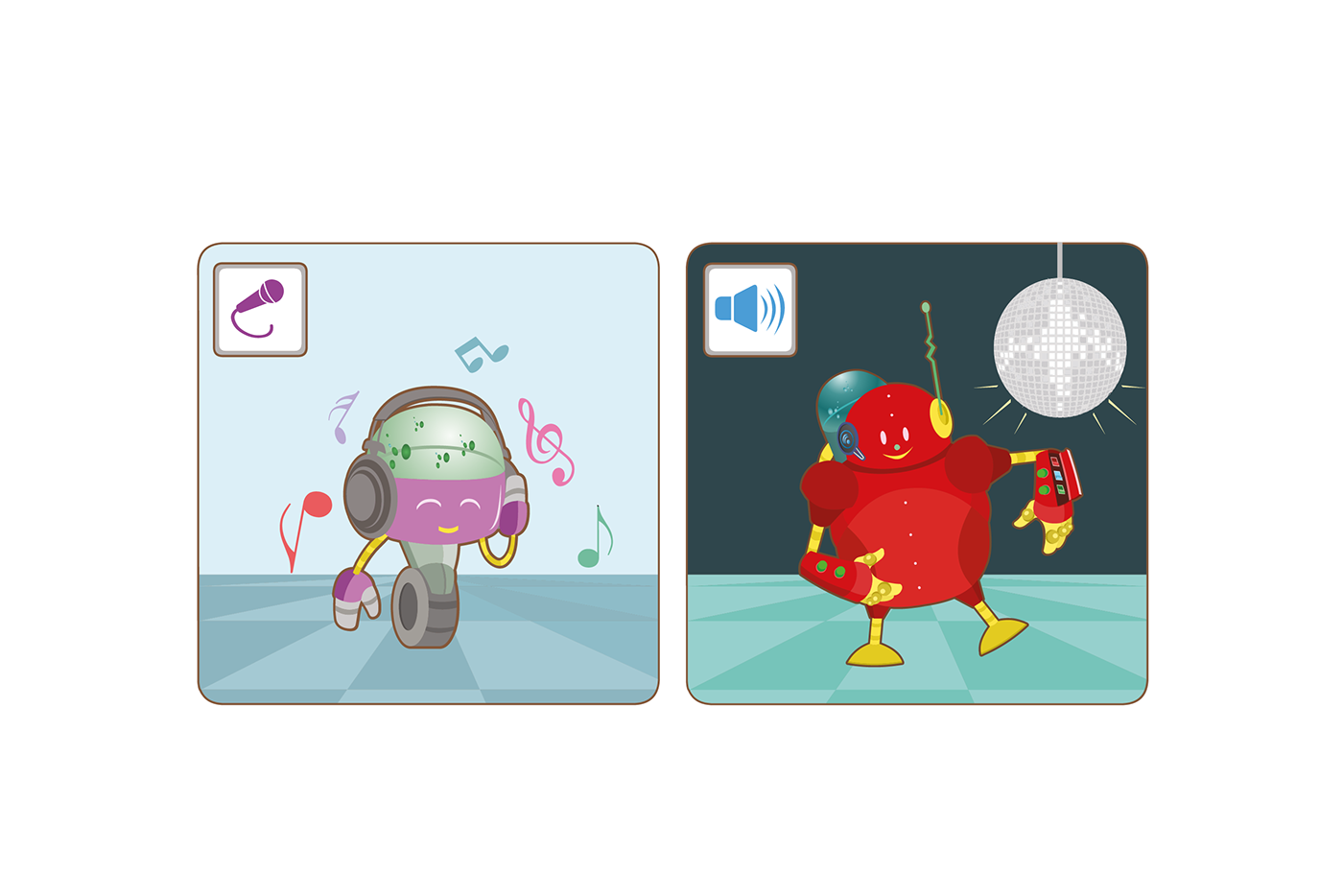 robótica robots Character design  cuadernillo