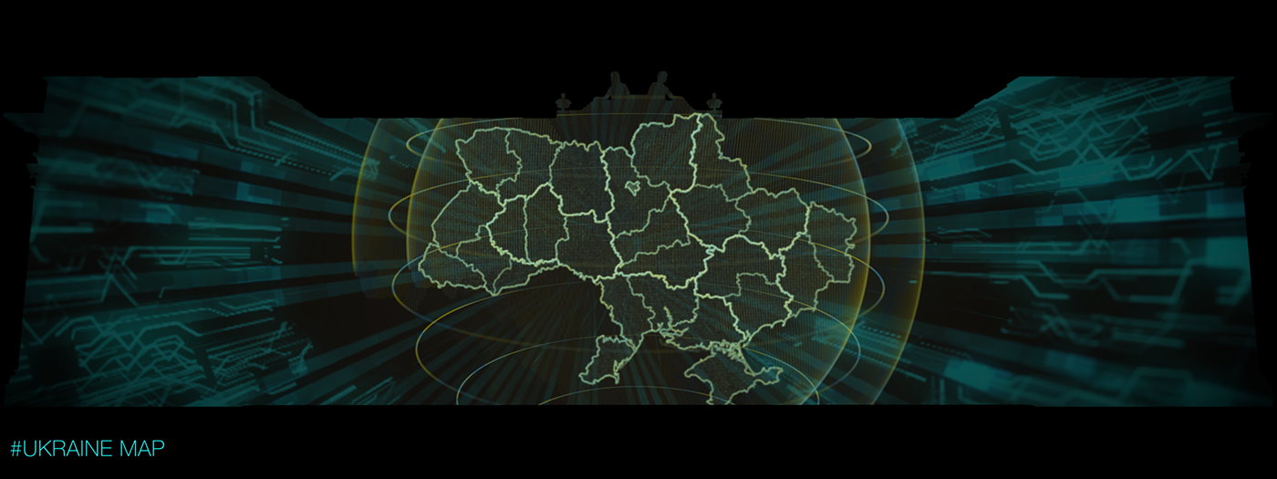 ua ukraine lightfest Mapping motion design animation  3D Calligraphy   sound