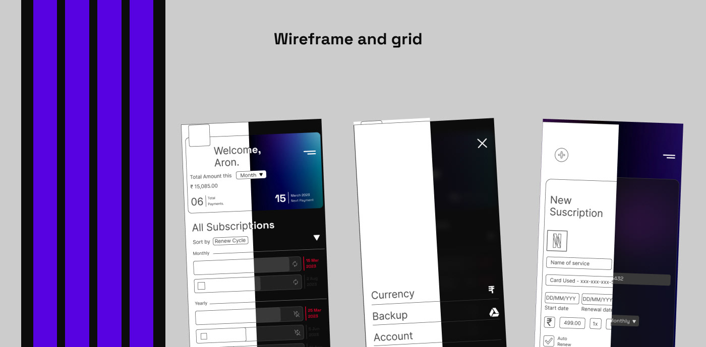 app concept Figma subscription UI/UX user interface ux UX design