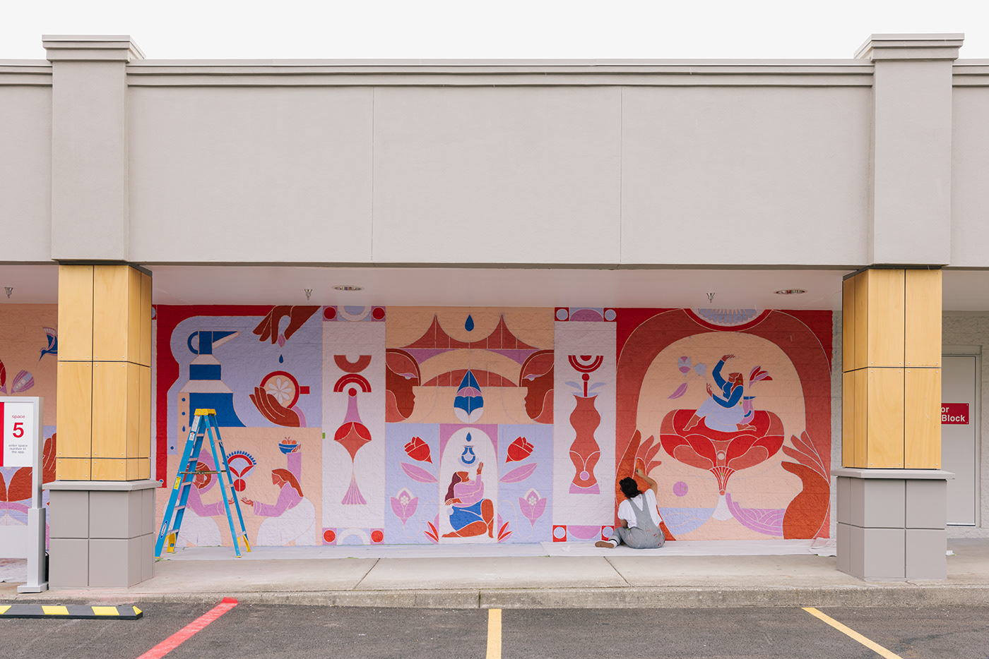 color Illustrator Mural painting   Photography  Portland store streetart target targetart