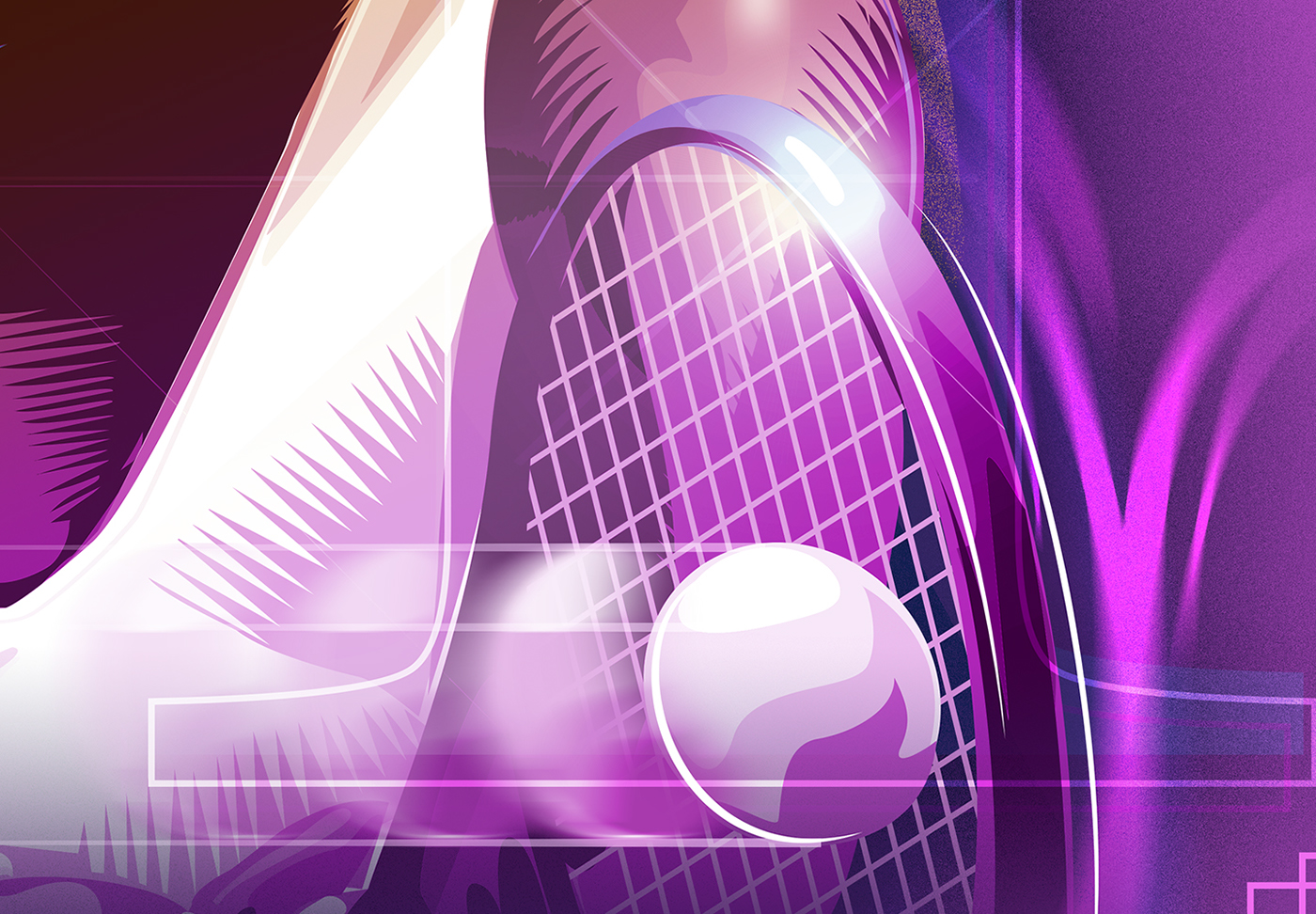 tennis Serena Williams Sports logo Wimbledon 2016 sports illustration action illustration commerative poster Commemorative Logo
