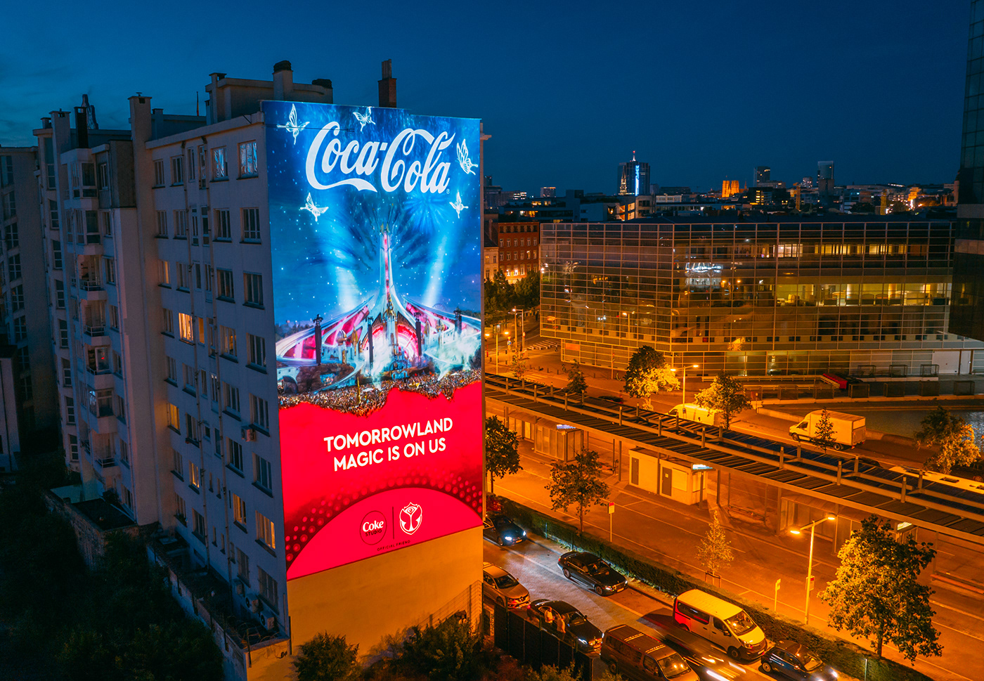 festival Tomorrowland music Coca-Cola ads video mapping motion design