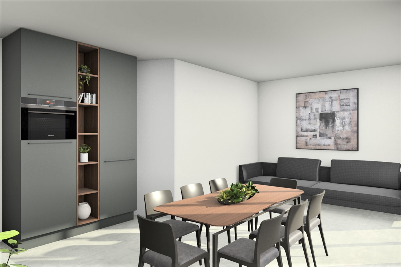 3D architecture design designer interior design  kitchen kitchen design