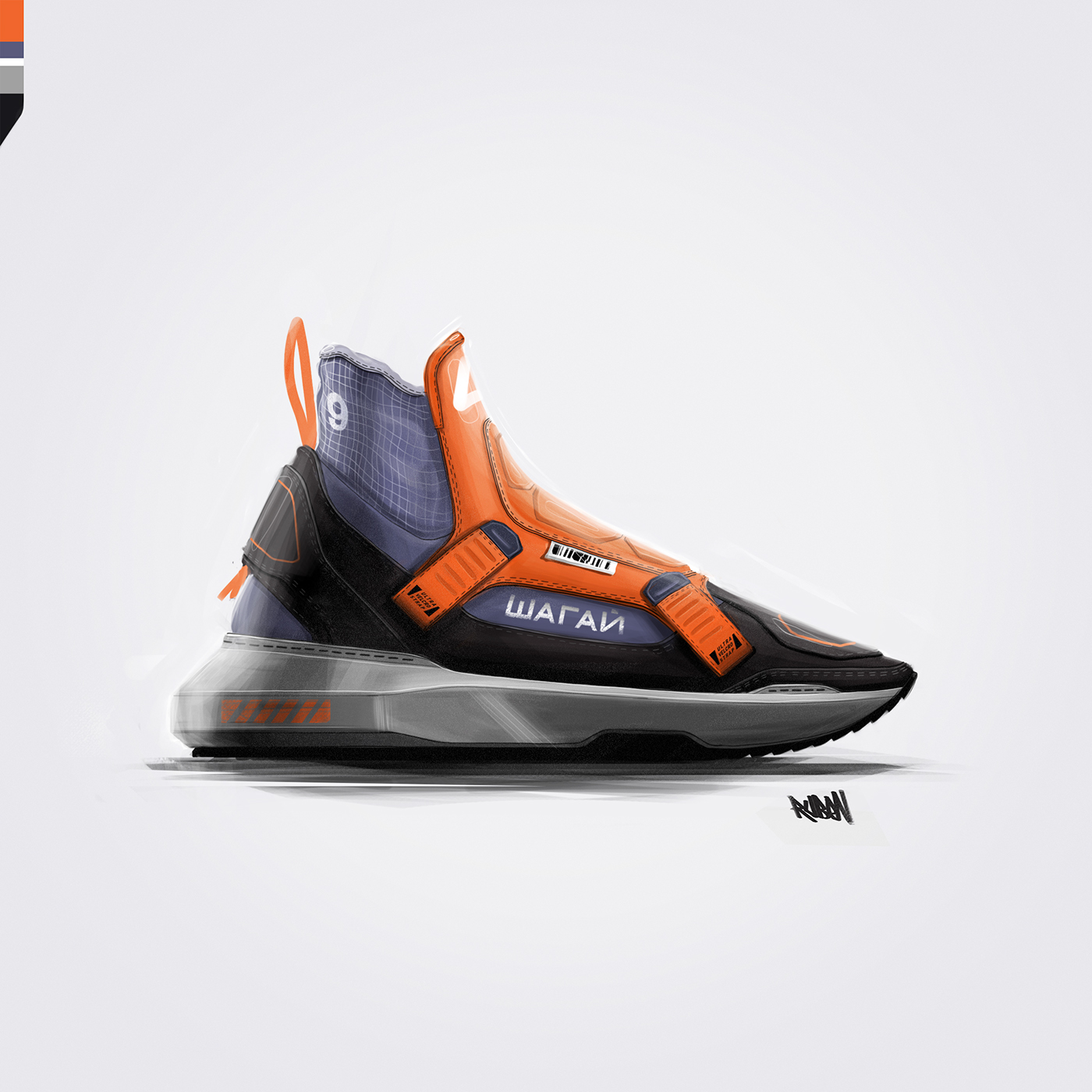 Photoshop Rendering sketching product sketching footwear design footwear ILLUSTRATION  conceptkicks rendering branding  views