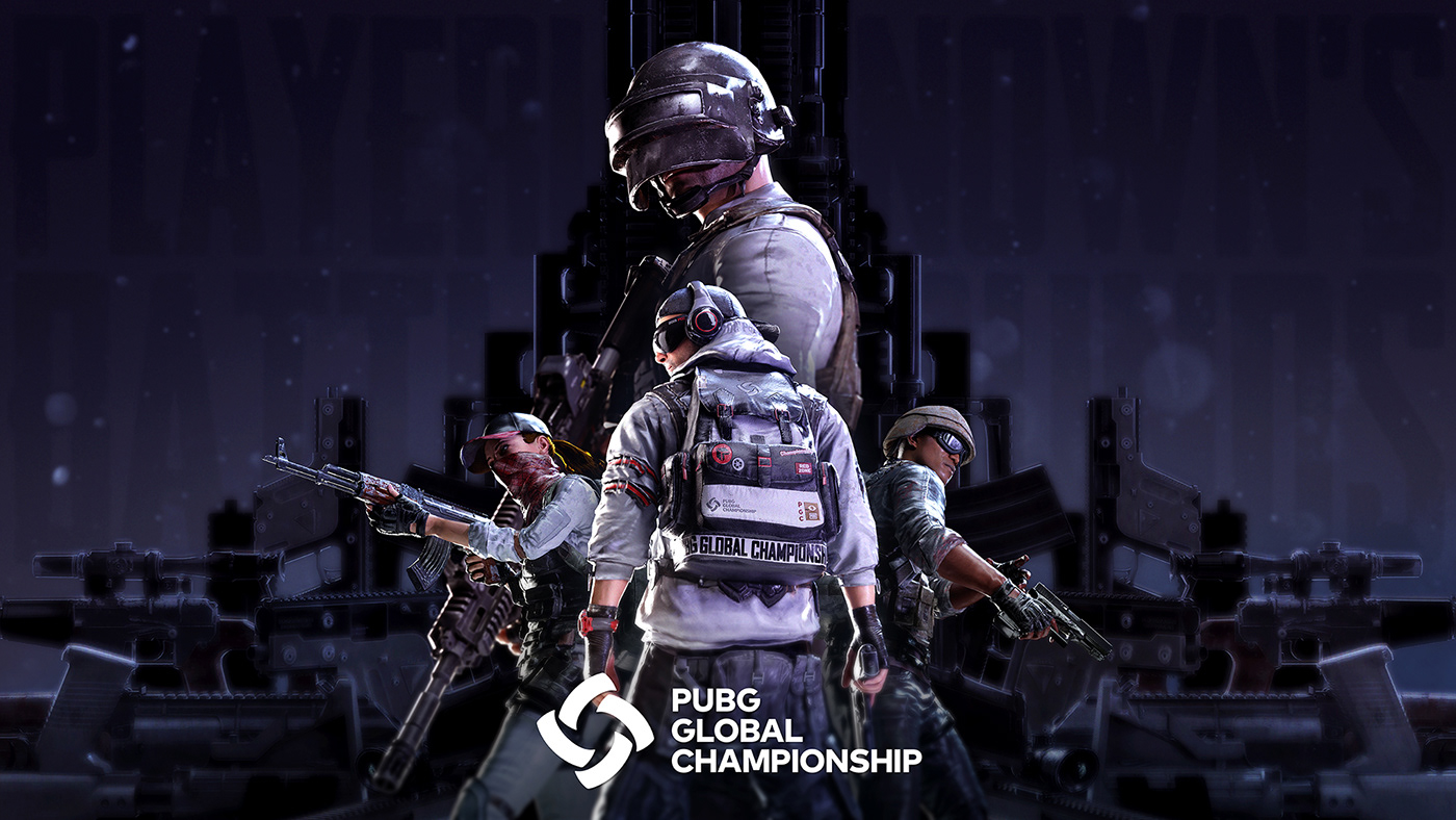 pubg Global Championship esports game graphic package bumper visual