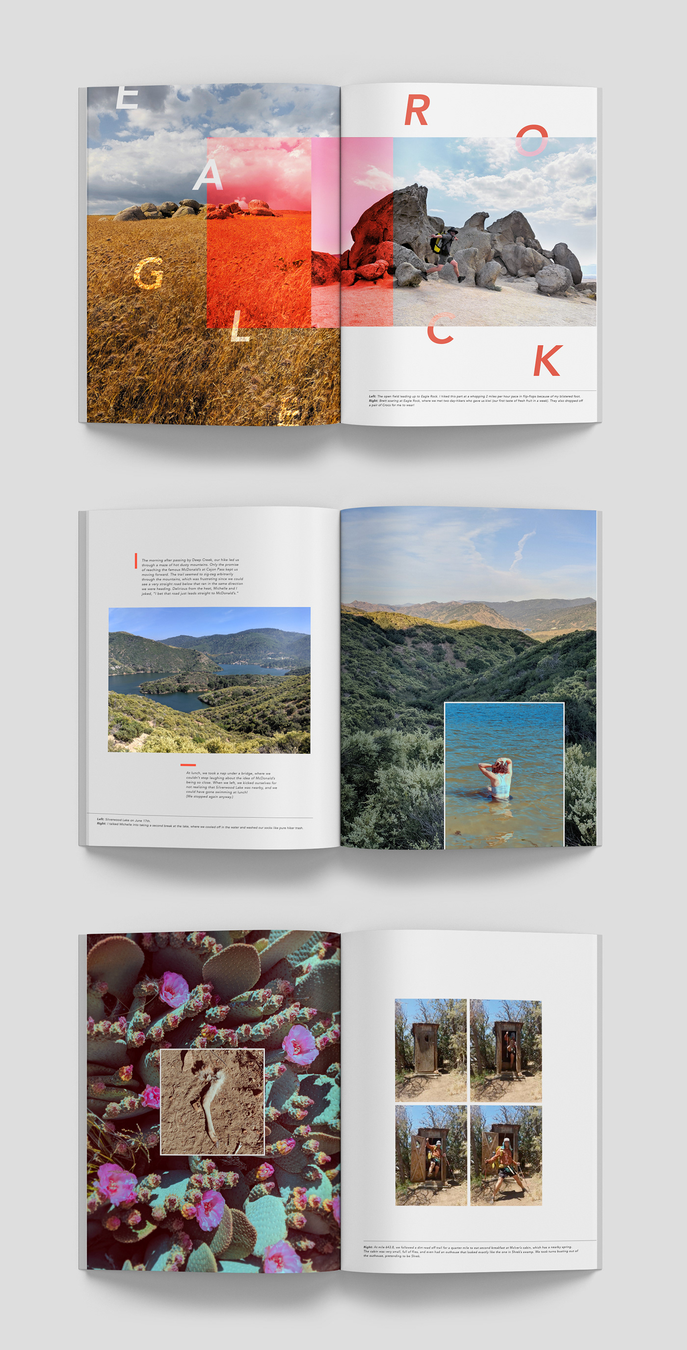 hiking Layout Design magazine layout national geographic Nature Outdoor Photography  Travel
