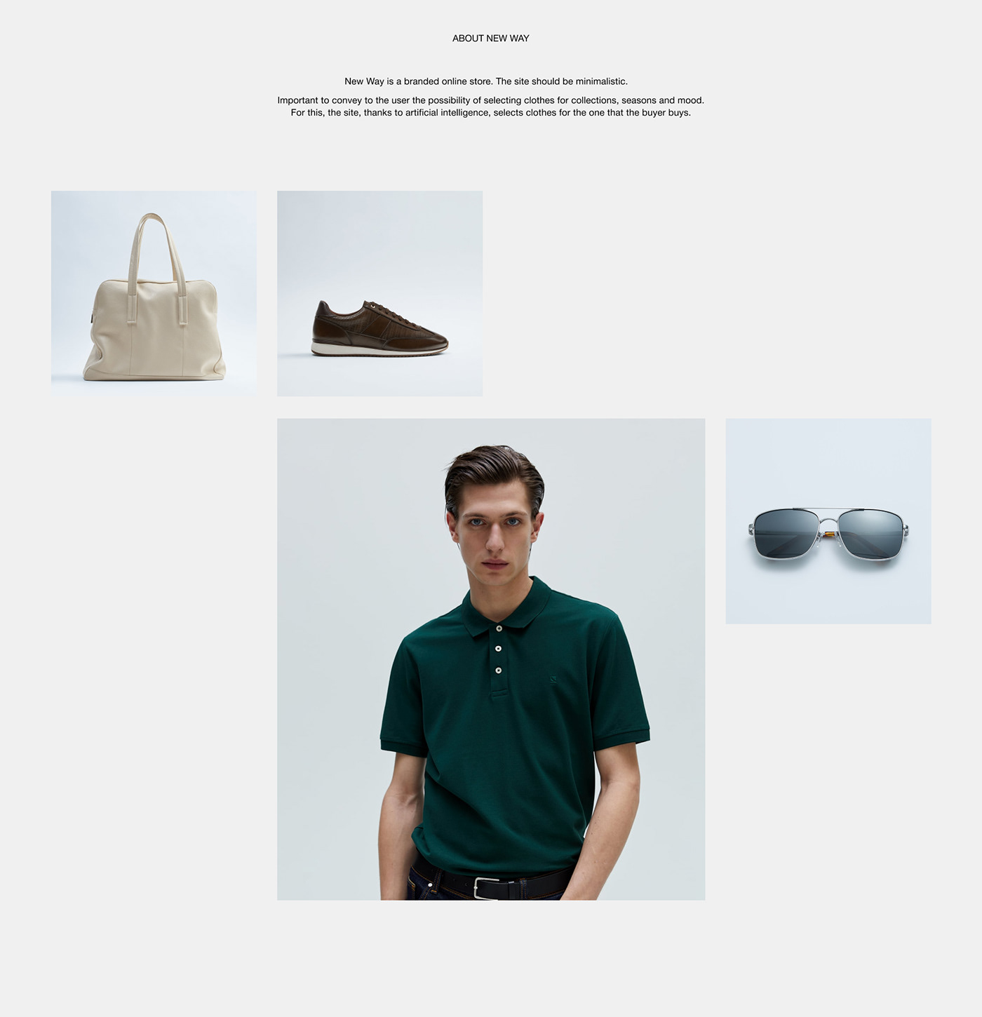clother design mininal promo site UI UI/UX ux Web Website