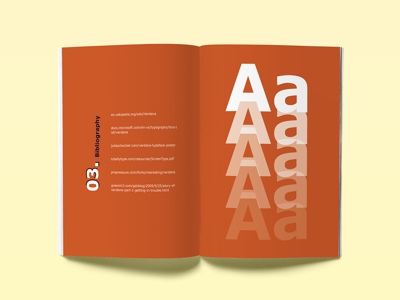 editorial editorial design  Layout magazine matthew carter print publication Typeface typography   verdana