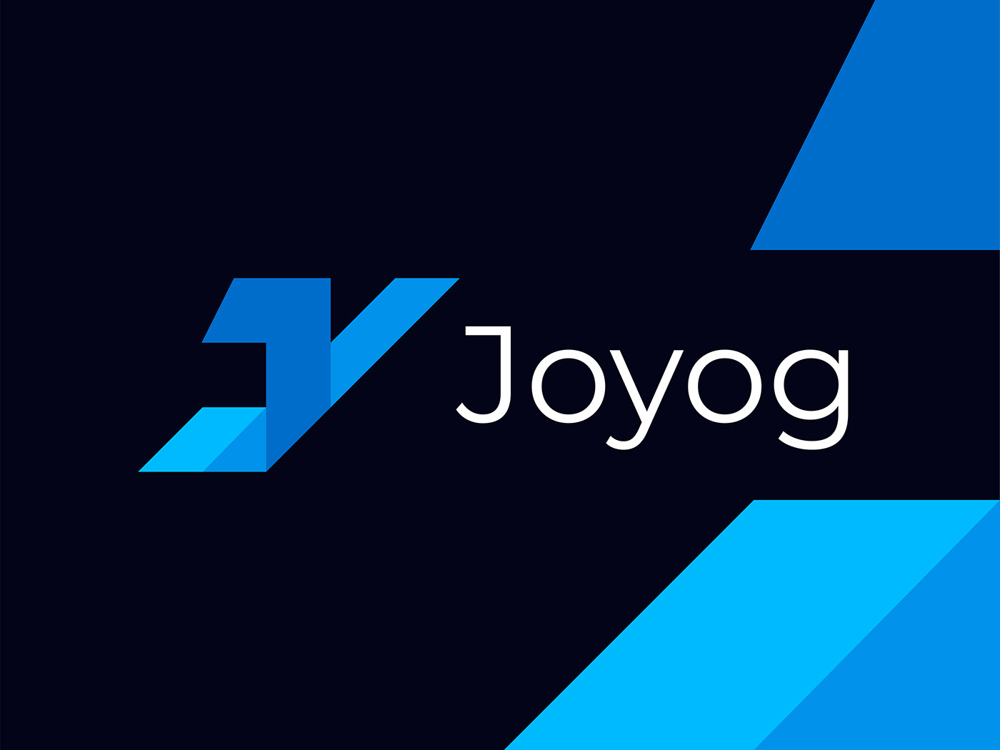 Modern J Y Letter Mark Geometric Logo