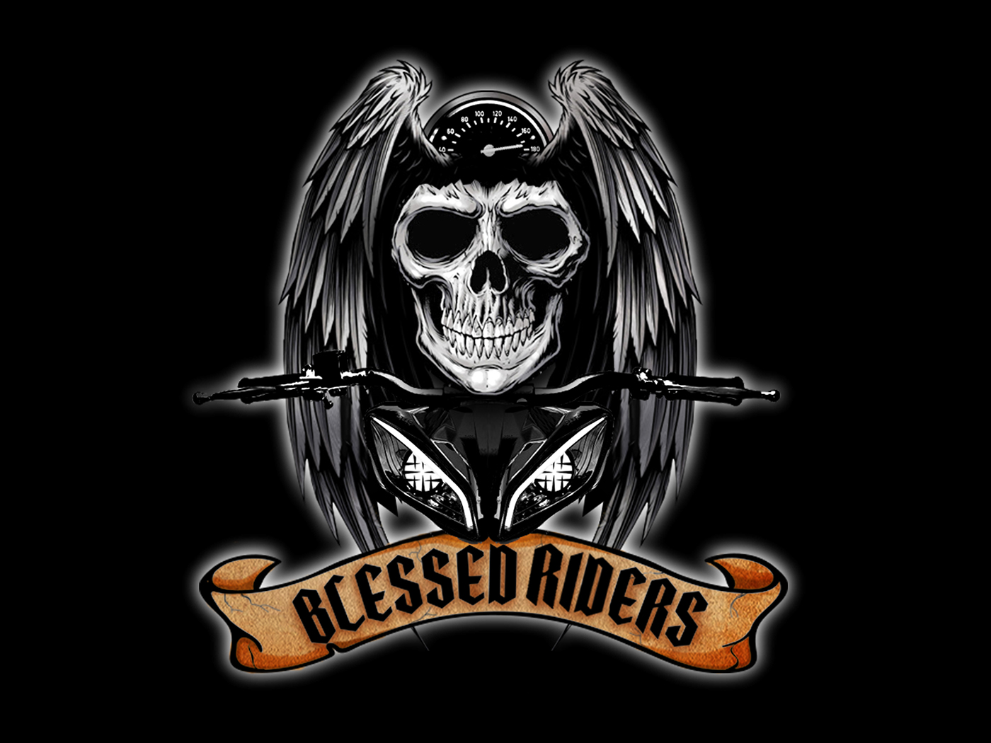 motorcycle club skull bikes moto Motor bless riders
