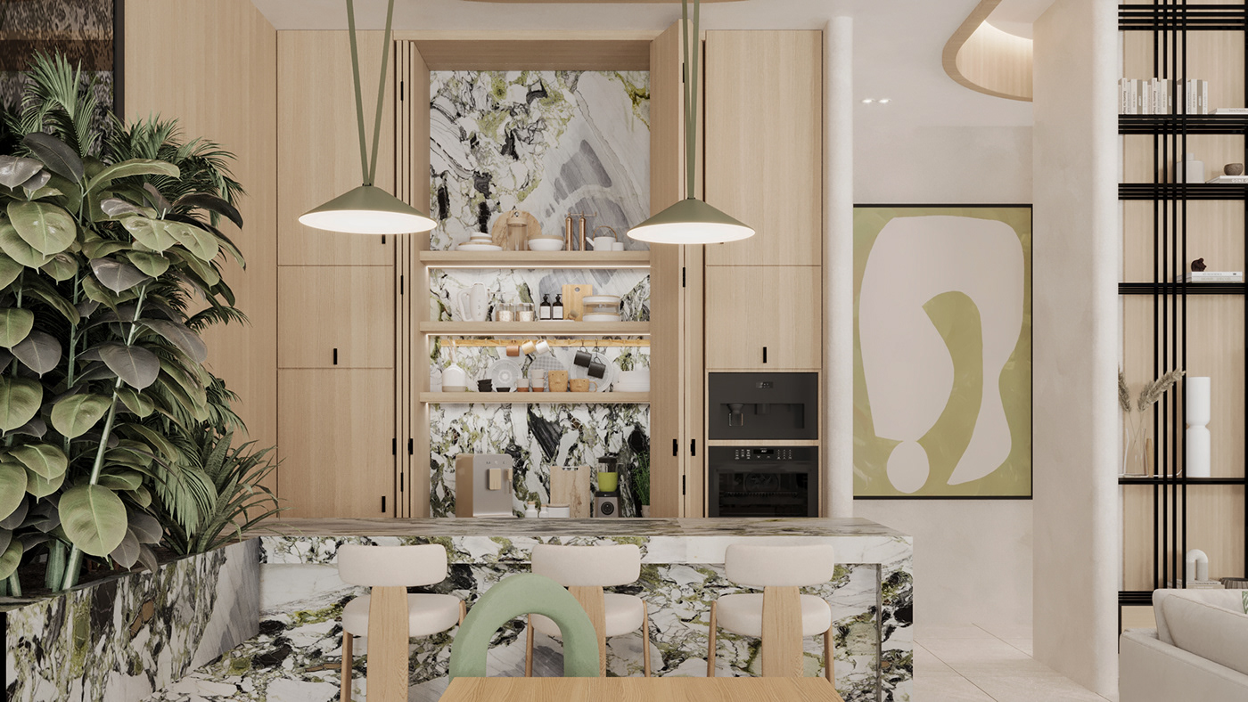 interior design  modern architecture Render 3ds max corona 3D colors home decor furniture
