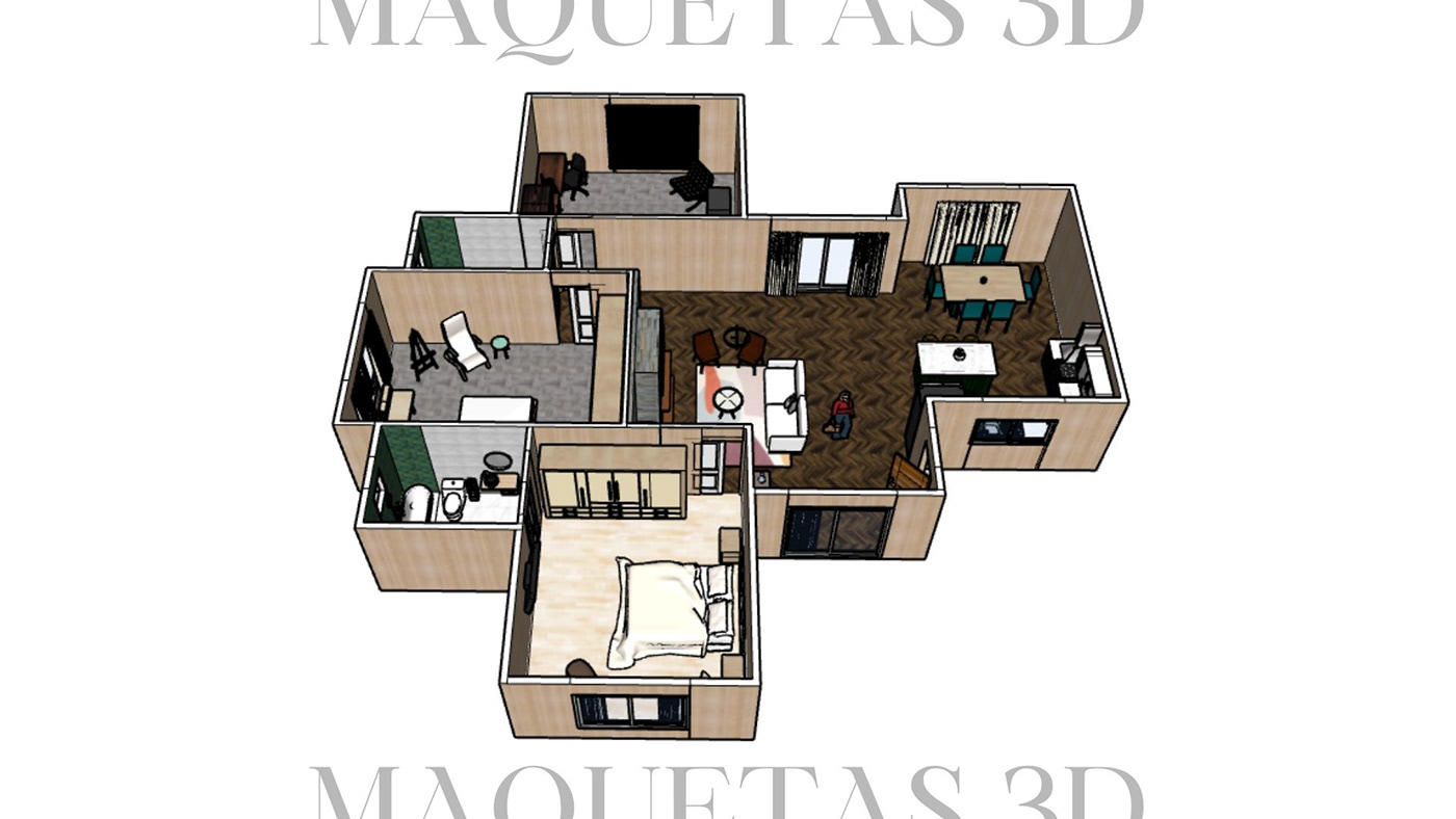 Portfolio Design designer interior design  3ds max Render 3D architecture maquetas models
