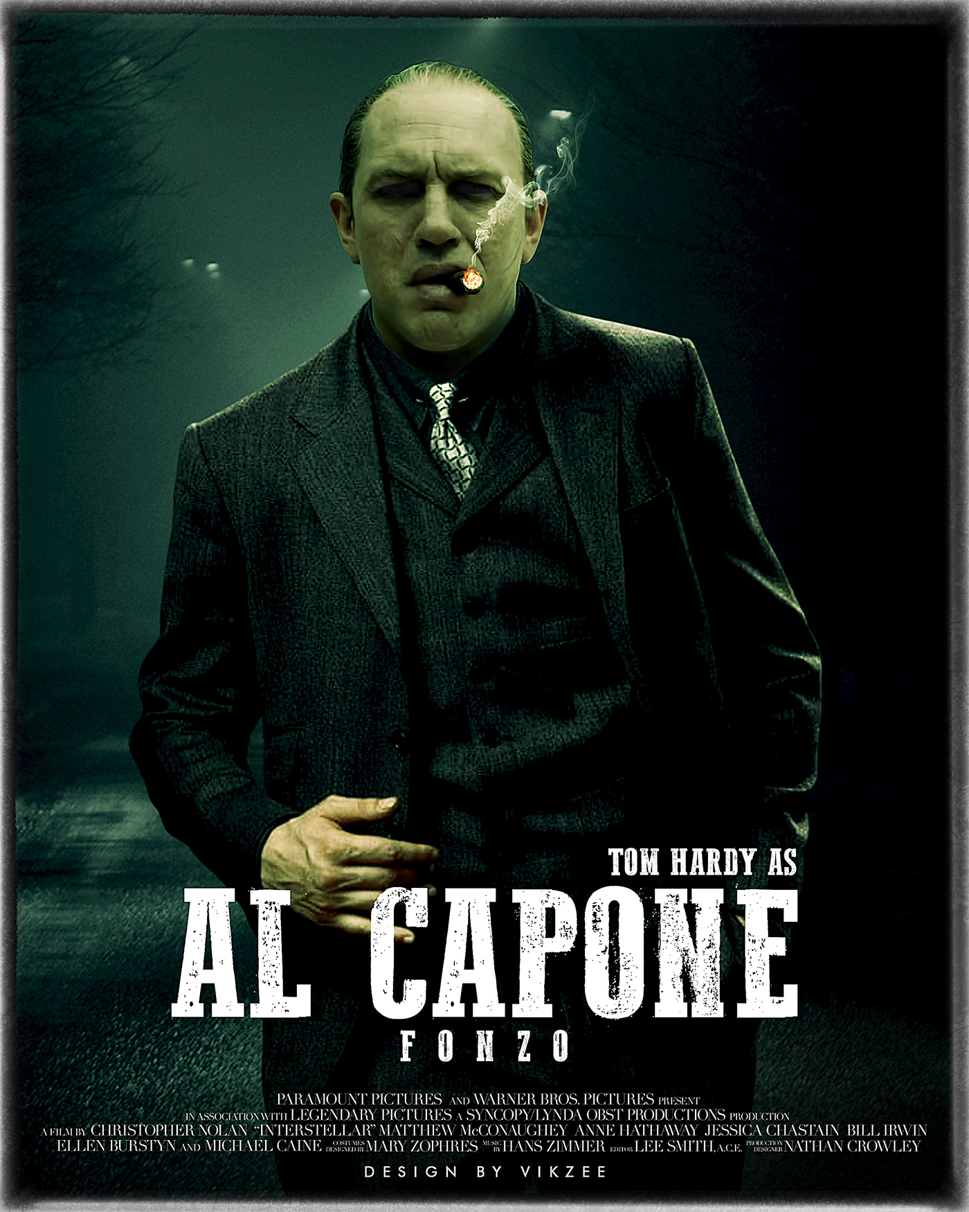 Al Capone film poster Fonzo film poster photoediting photomanipulation Poster Design Tom Hardy