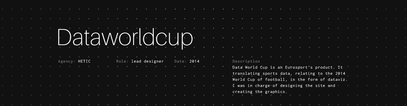 Eurosport Data Webdesign dataviz art direction  design