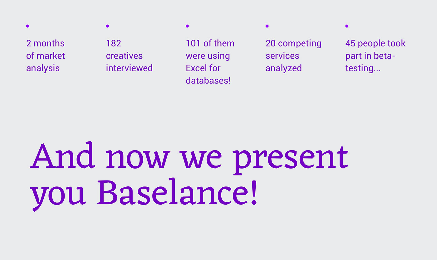 Baselance Freelance ux UI ILLUSTRATION  product design  collections