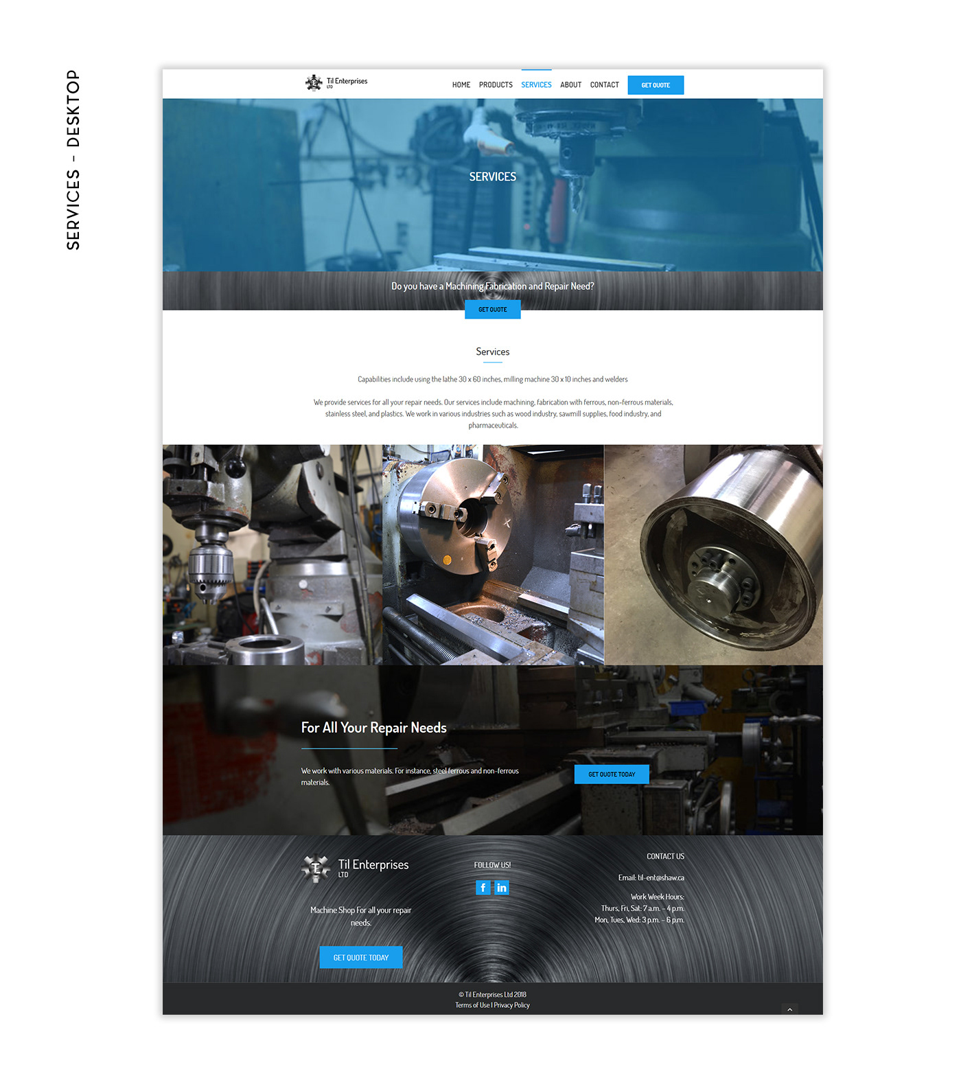 machine shop monikaszucs feifei website development design user experience blue silver metal
