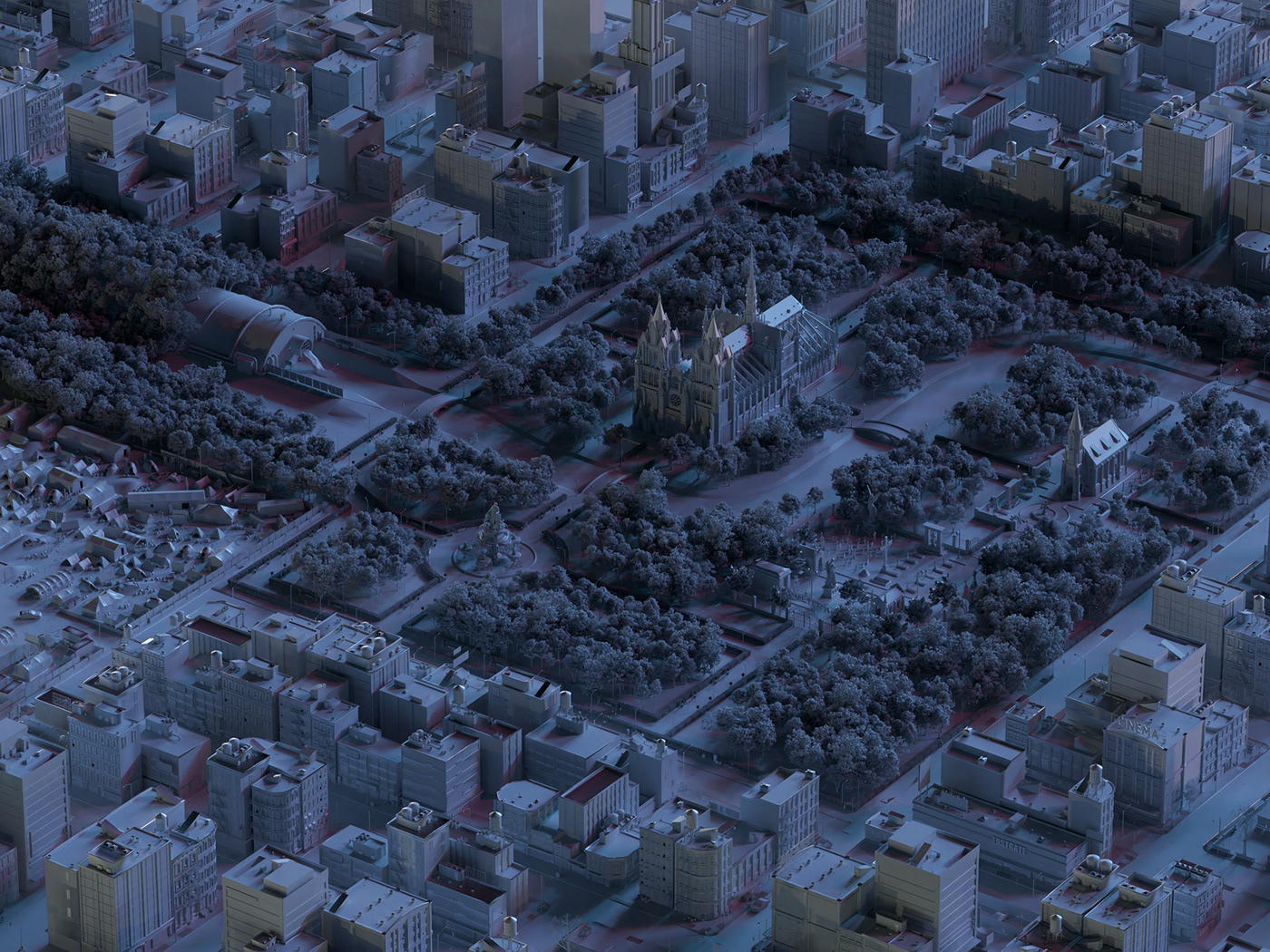 game art corona Render maps locations visualisation 3D