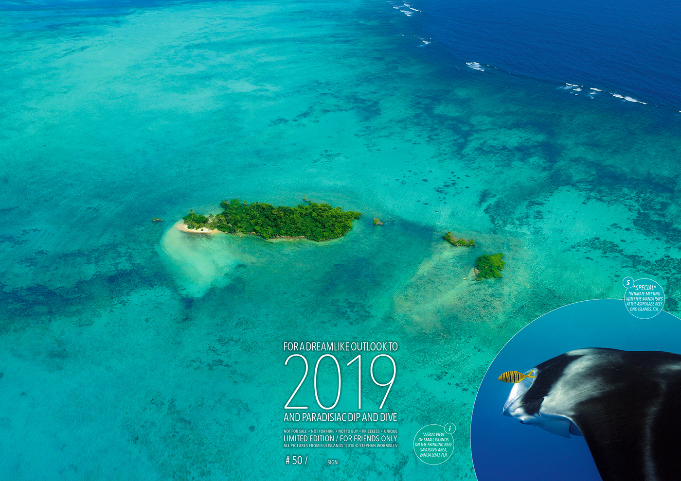 fiji calendar underwater diving Wormslev calendar 2019