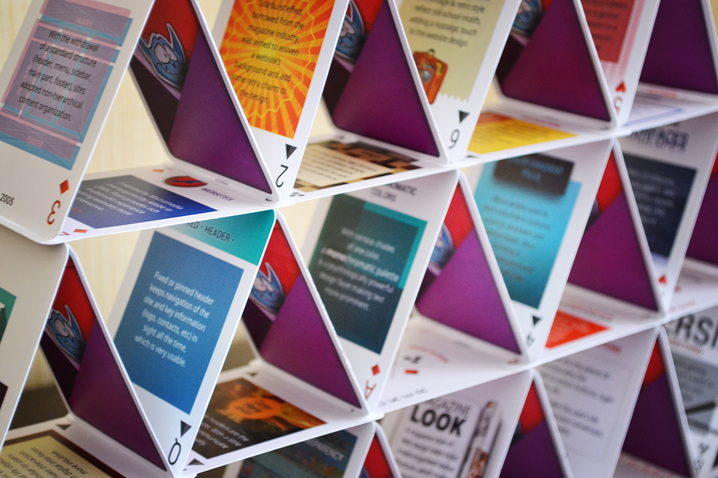 Playing Cards web design trends