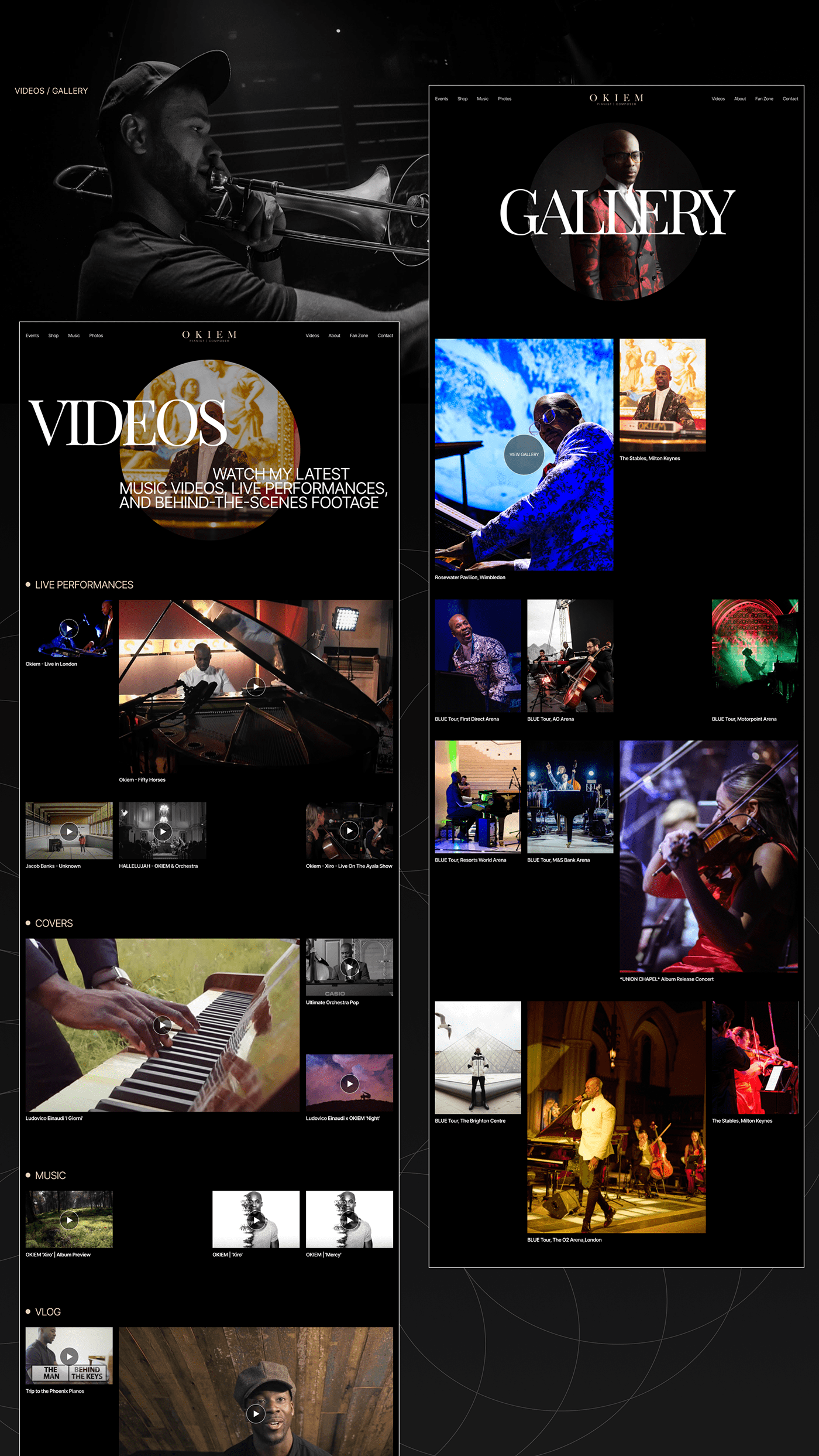 Website Music Website UI/UX Figma Ecommerce Website Design Pianist ux
