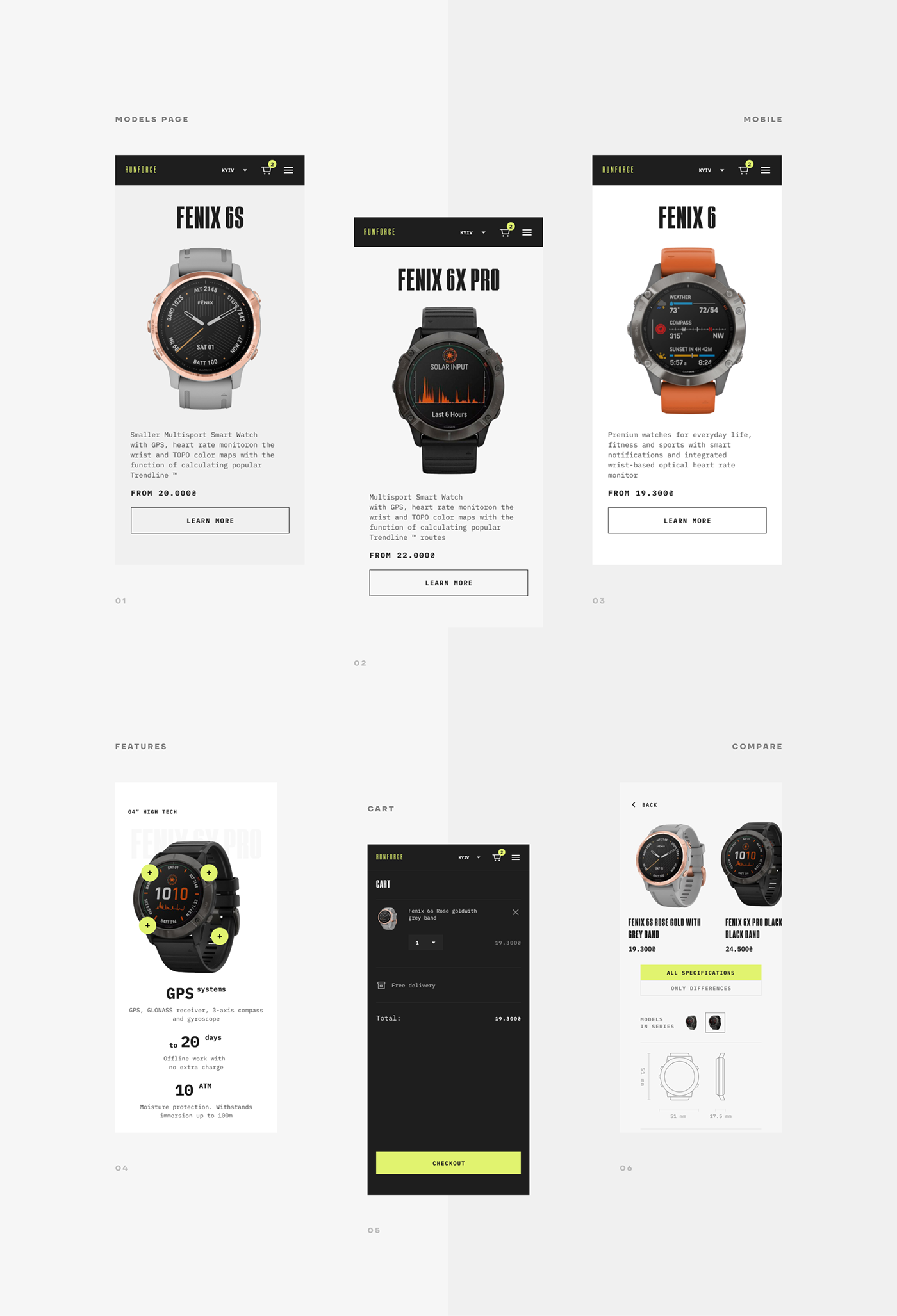 after effects animation  motion design sport store UI user interface visual Watches