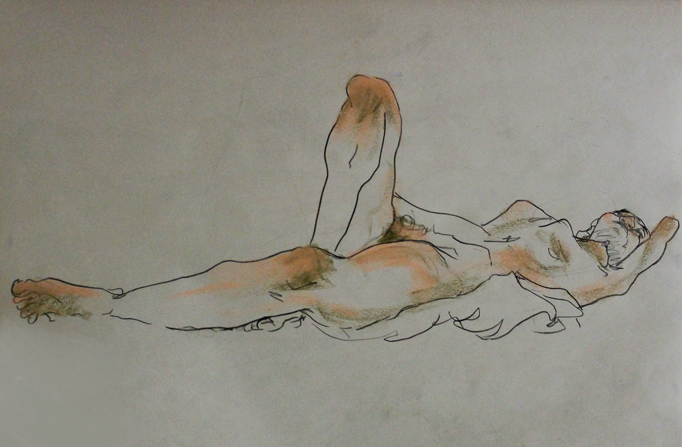 Figure Drawing art ILLUSTRATION  pastel