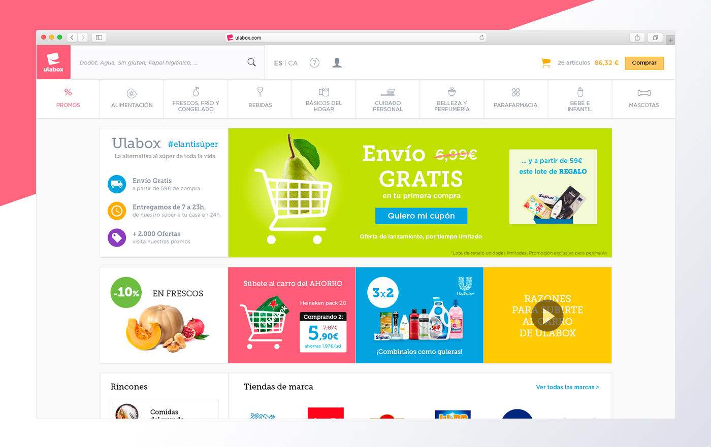 Ecommerce Online shop Supermarket barcelona