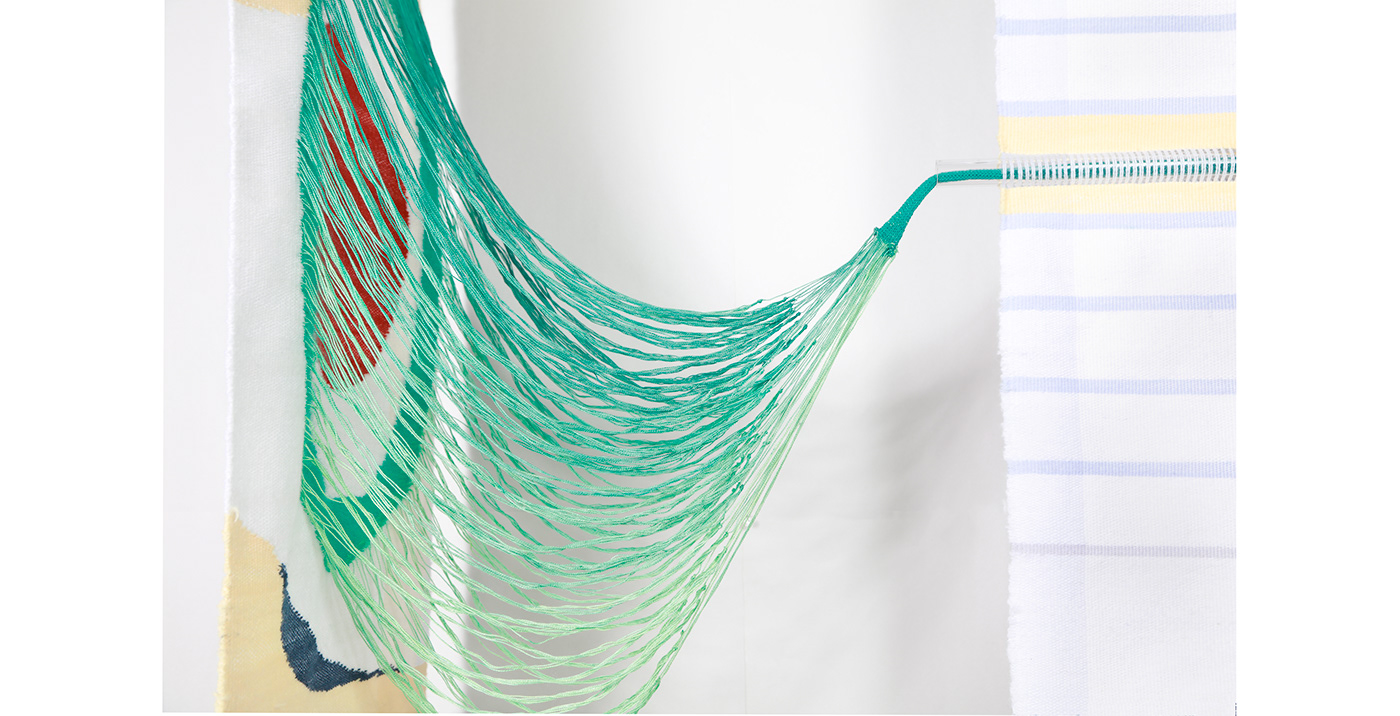 weaving Hand weaving Woven dyeing Textiles fiber art fine art installation