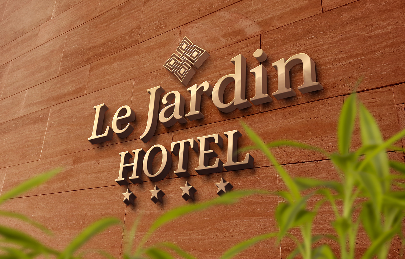 hotel albergo logo brand jardin Nature green Website exnovo identity Mockup minimal stylish slick corporate