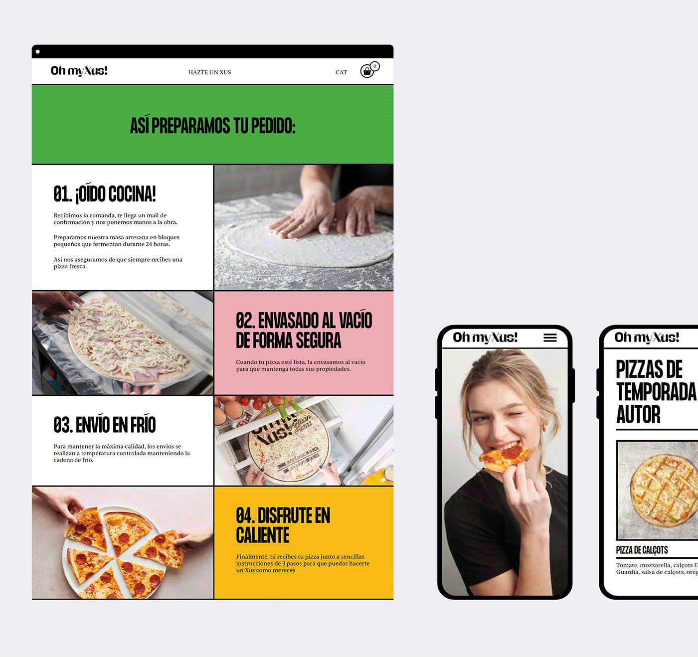 branding  logo marca motion Packaging Pizza sticker typography   visual identity Website