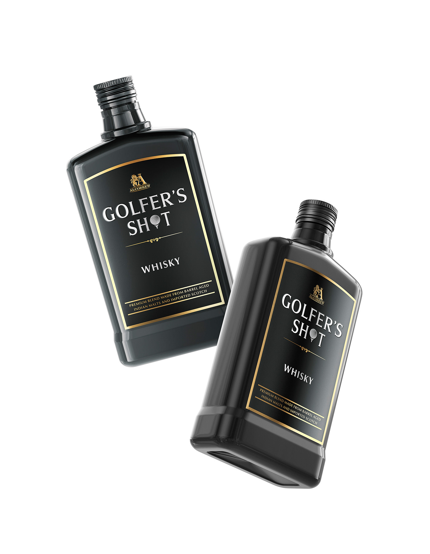 bottle 3D Render CGI Packaging Whisky alcohol Packshot drink Advertising 