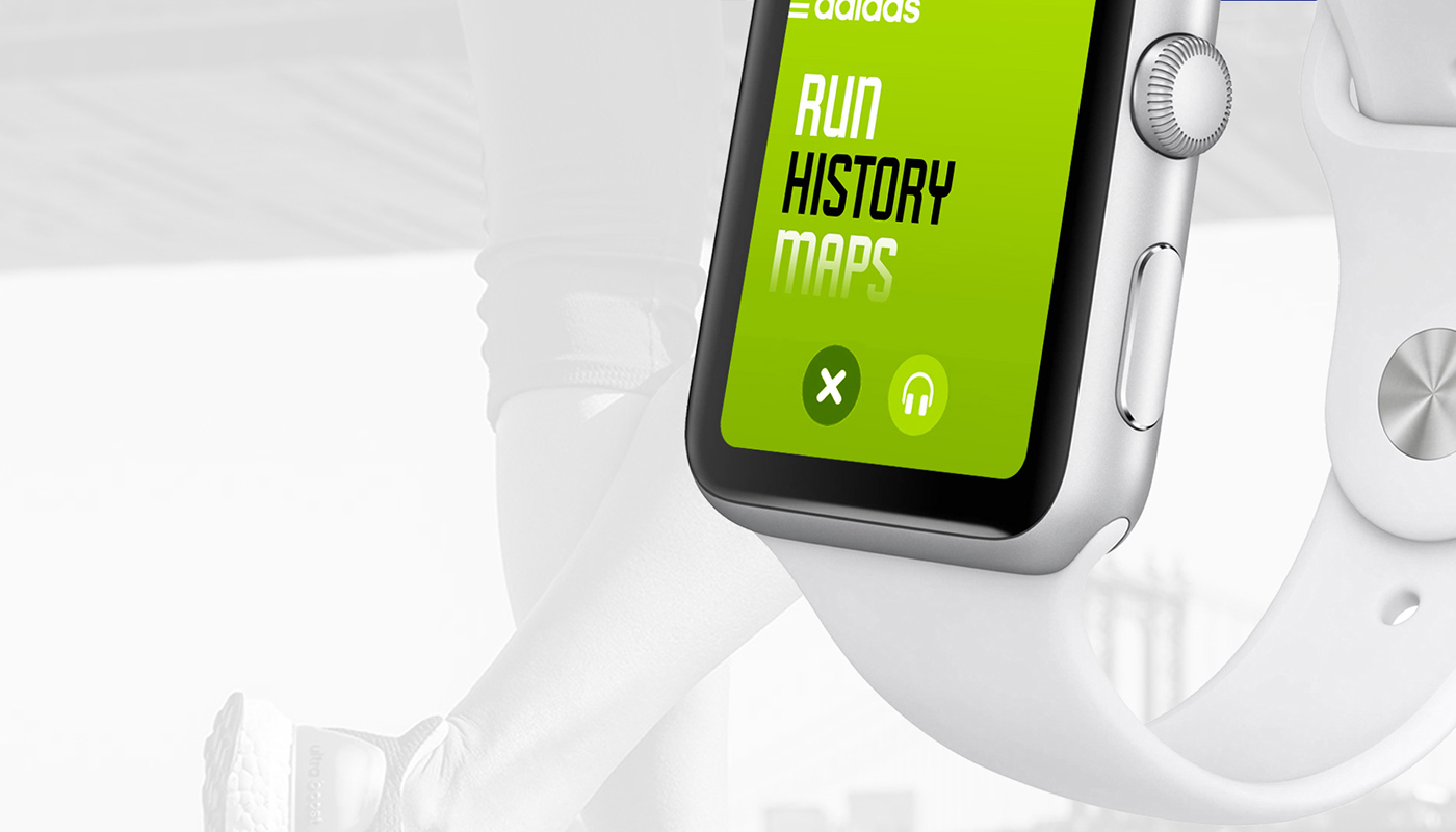 apple watch adidas fitness tracking sports running user experience Responsive Website iphone ios