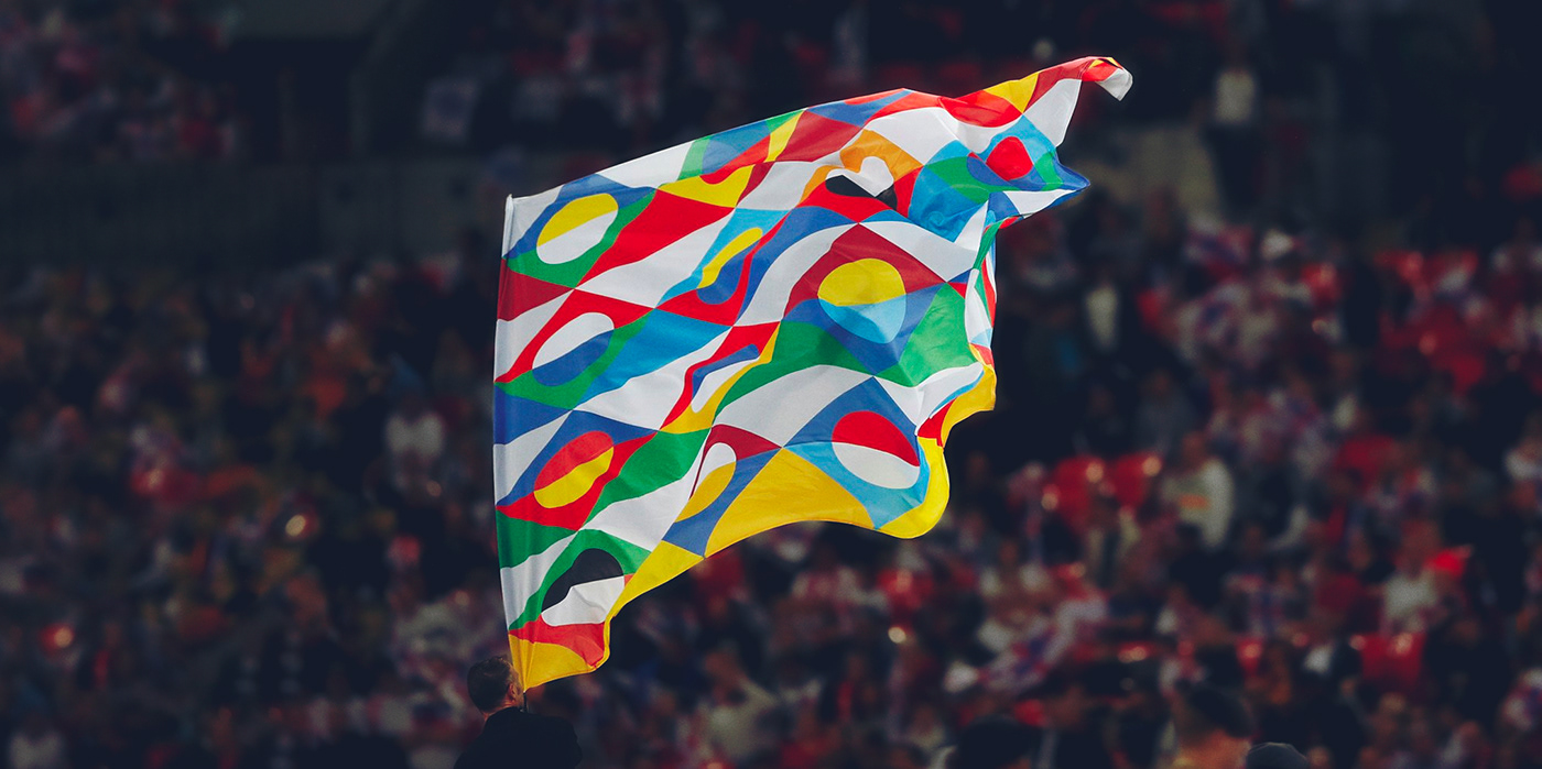football trophy uefa identity pattern colorfull system flag Tournament
